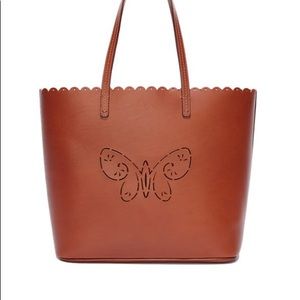 Butterfly perforated tippy Tote